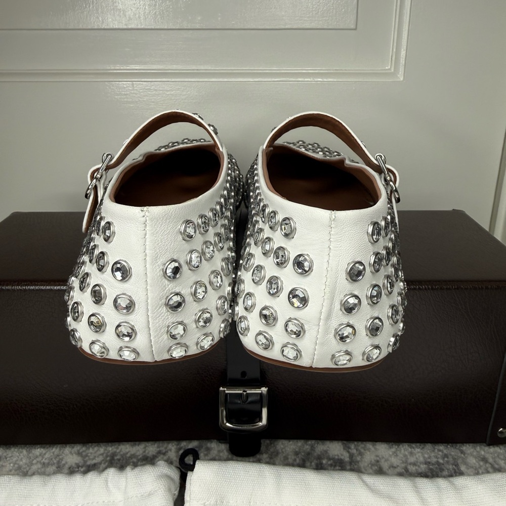 Alaia Rhinestone Ballet Flats - Picture 7 of 15